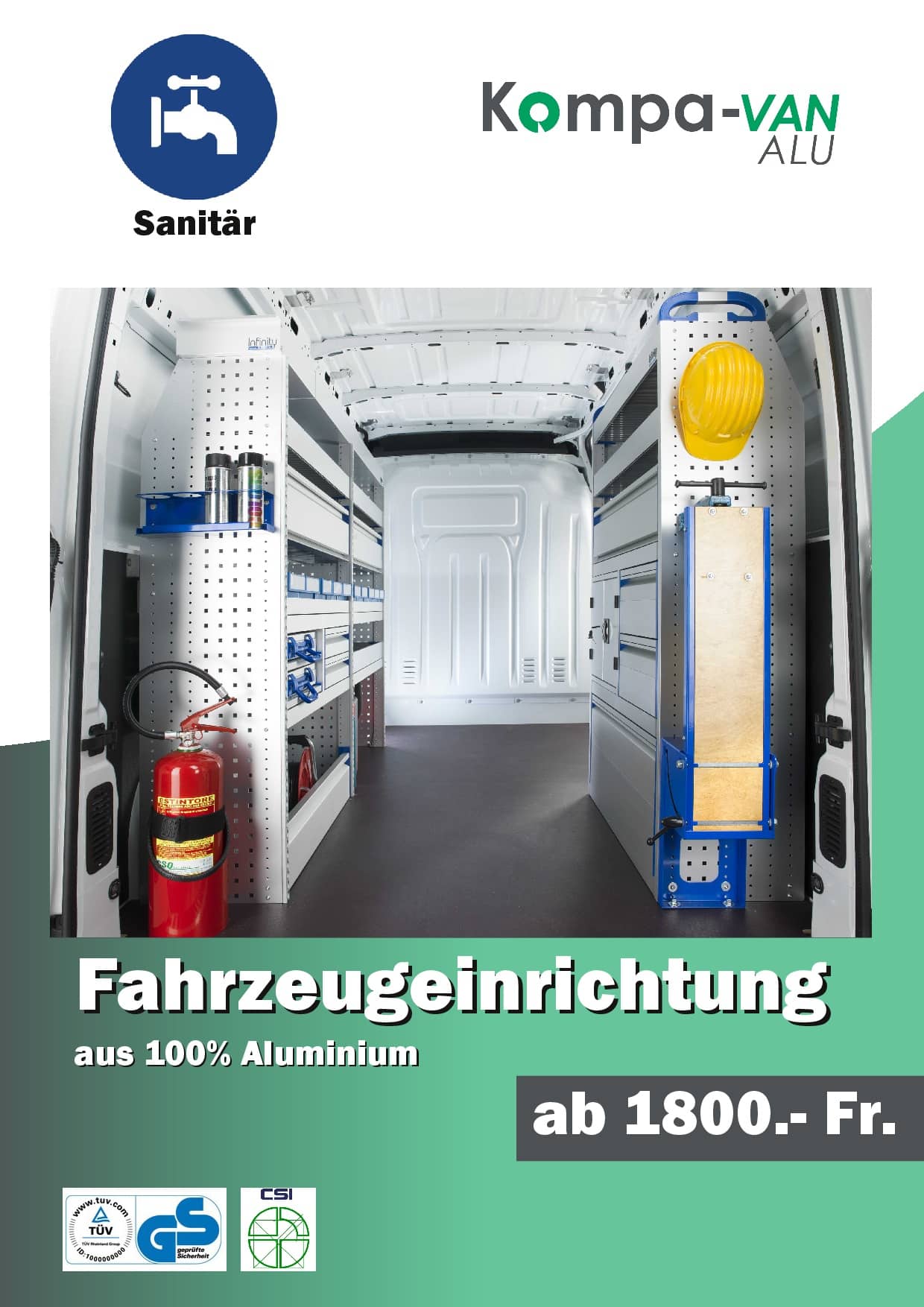 Fahrzeugeinrichtungen Flyer Sanitär