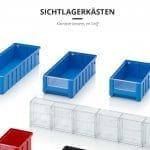 Lagerboxen, Stapelbehälter, Sichtlagerkästen und IBC Container aus hochwertigen Kunststoffen: Sichtlagerkästen