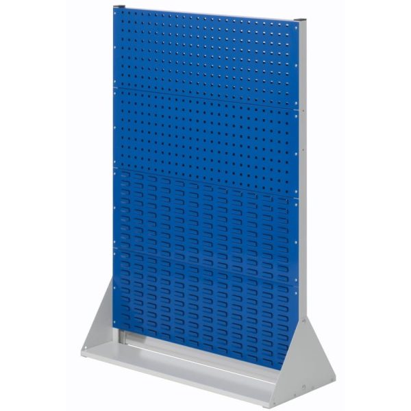 Loch-und Schlitzplatten-Stellwände Grösse 4 RasterPlan blau | Kompatech